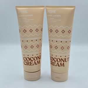 Victoria's Secret Pink Coconut Cream Body Lotion Limited Edition Scent! (2 Pack)